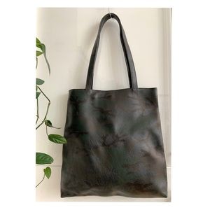 Camouflage Leather Tote Bag